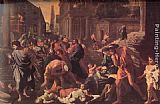 Plague Canvas Paintings - The Plague of Ashdod - detail